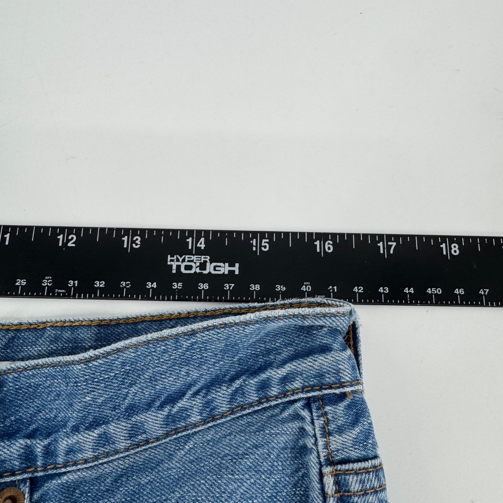 J.Crew High-Rise Straight Premium Edition Blue Button Fly Jeans Size 30 - Picture 8 of 10